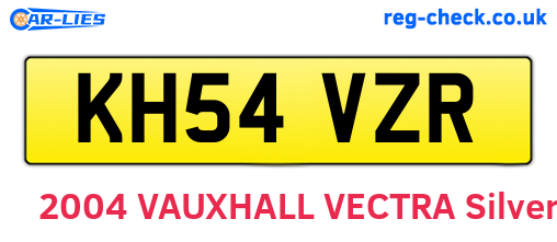 KH54VZR are the vehicle registration plates.