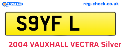 S9YFL are the vehicle registration plates.