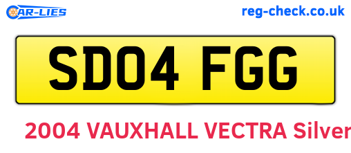 SD04FGG are the vehicle registration plates.