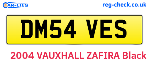 DM54VES are the vehicle registration plates.