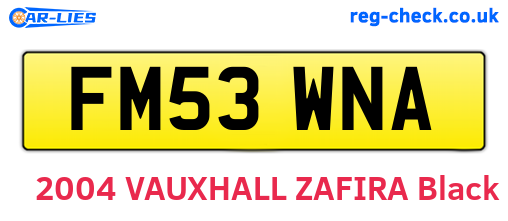 FM53WNA are the vehicle registration plates.