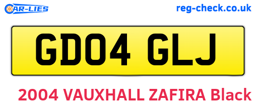 GD04GLJ are the vehicle registration plates.