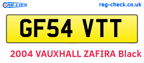GF54VTT are the vehicle registration plates.