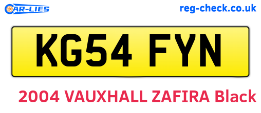 KG54FYN are the vehicle registration plates.