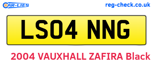 LS04NNG are the vehicle registration plates.