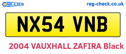 NX54VNB are the vehicle registration plates.