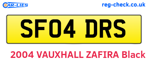 SF04DRS are the vehicle registration plates.