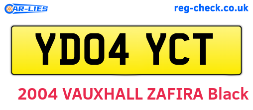 YD04YCT are the vehicle registration plates.