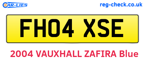 FH04XSE are the vehicle registration plates.