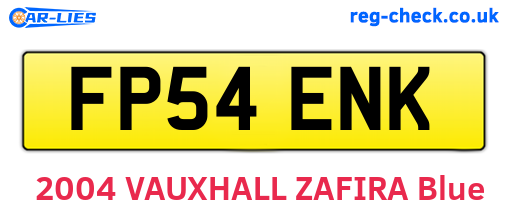 FP54ENK are the vehicle registration plates.