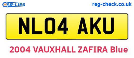 NL04AKU are the vehicle registration plates.
