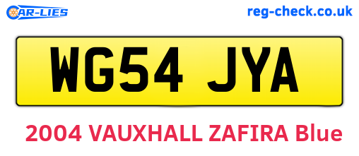 WG54JYA are the vehicle registration plates.