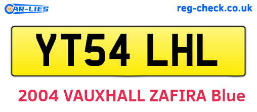 YT54LHL are the vehicle registration plates.