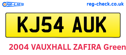 KJ54AUK are the vehicle registration plates.