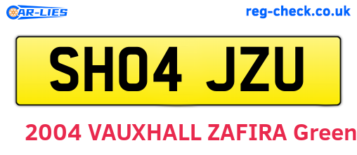 SH04JZU are the vehicle registration plates.