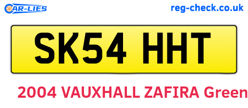 SK54HHT are the vehicle registration plates.