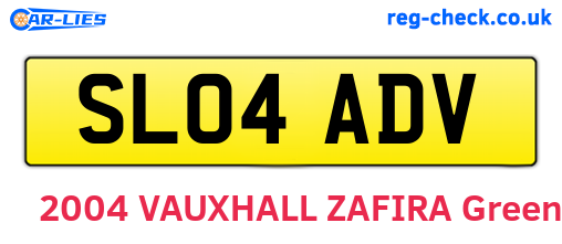 SL04ADV are the vehicle registration plates.