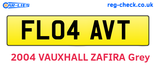 FL04AVT are the vehicle registration plates.