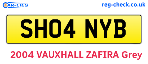 SH04NYB are the vehicle registration plates.