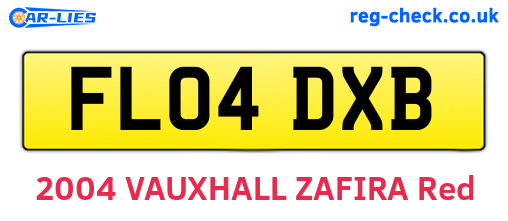 FL04DXB are the vehicle registration plates.