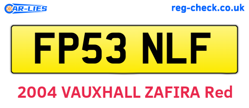 FP53NLF are the vehicle registration plates.