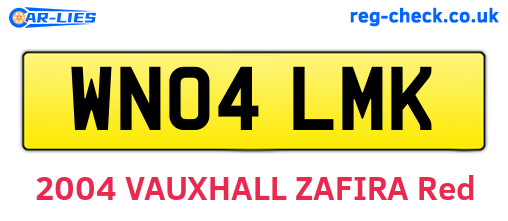 WN04LMK are the vehicle registration plates.