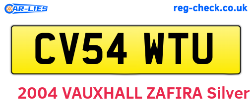 CV54WTU are the vehicle registration plates.