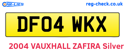 DF04WKX are the vehicle registration plates.