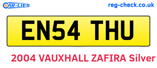 EN54THU are the vehicle registration plates.