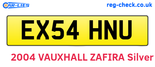 EX54HNU are the vehicle registration plates.