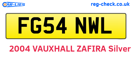FG54NWL are the vehicle registration plates.