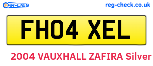 FH04XEL are the vehicle registration plates.