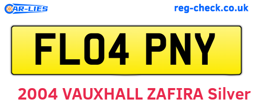 FL04PNY are the vehicle registration plates.