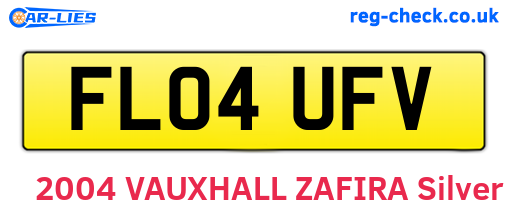FL04UFV are the vehicle registration plates.
