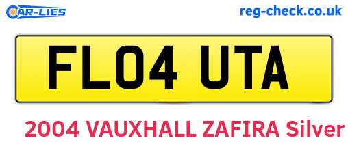 FL04UTA are the vehicle registration plates.