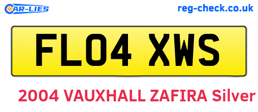 FL04XWS are the vehicle registration plates.