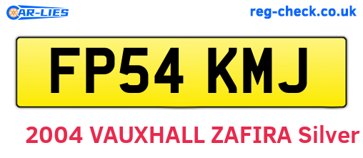 FP54KMJ are the vehicle registration plates.