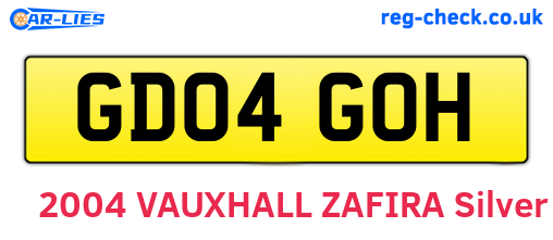 GD04GOH are the vehicle registration plates.