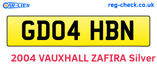 GD04HBN are the vehicle registration plates.