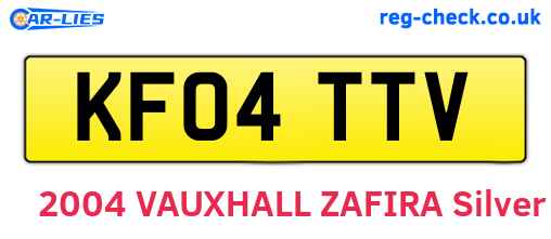 KF04TTV are the vehicle registration plates.