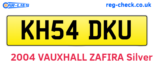 KH54DKU are the vehicle registration plates.