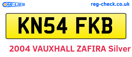 KN54FKB are the vehicle registration plates.