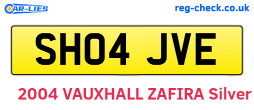 SH04JVE are the vehicle registration plates.