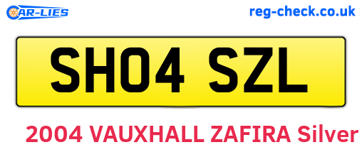 SH04SZL are the vehicle registration plates.