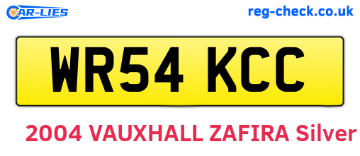 WR54KCC are the vehicle registration plates.