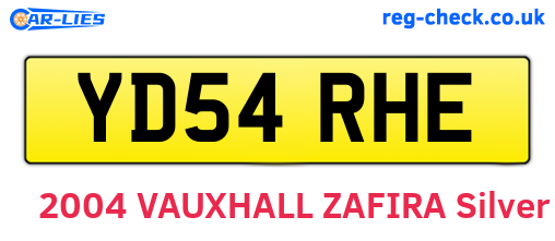 YD54RHE are the vehicle registration plates.