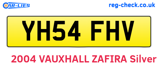YH54FHV are the vehicle registration plates.
