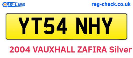 YT54NHY are the vehicle registration plates.