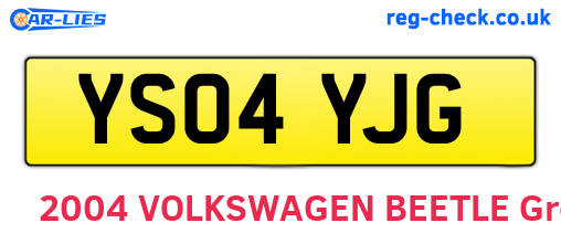 YS04YJG are the vehicle registration plates.