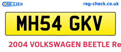 MH54GKV are the vehicle registration plates.